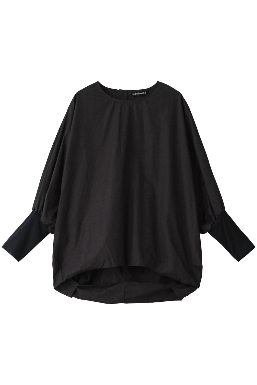 ミズイロインド/mizuiro indのcrew neck cocoon P/O プルオーバー(navy/3-230076)