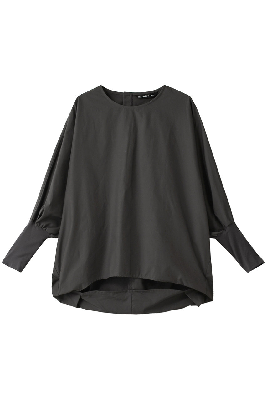 ミズイロインド/mizuiro indのcrew neck cocoon P/O プルオーバー(c.gray/3-230076)