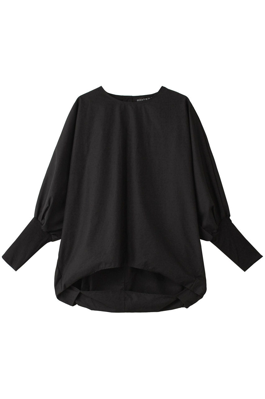 ミズイロインド/mizuiro indのcrew neck cocoon P/O プルオーバー(black/3-230076)