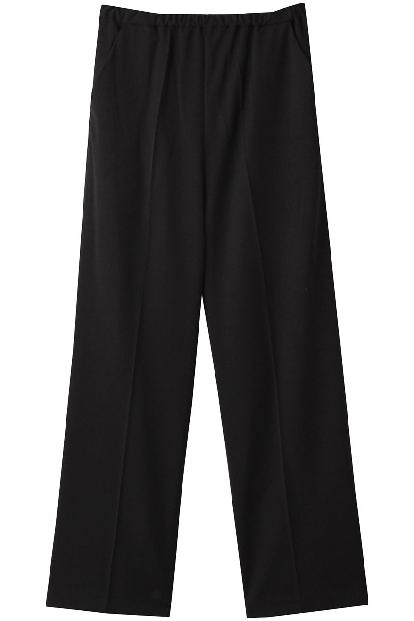 ミズイロインド/mizuiro indのcenter press wide slacks スラックス(black/3-260049)