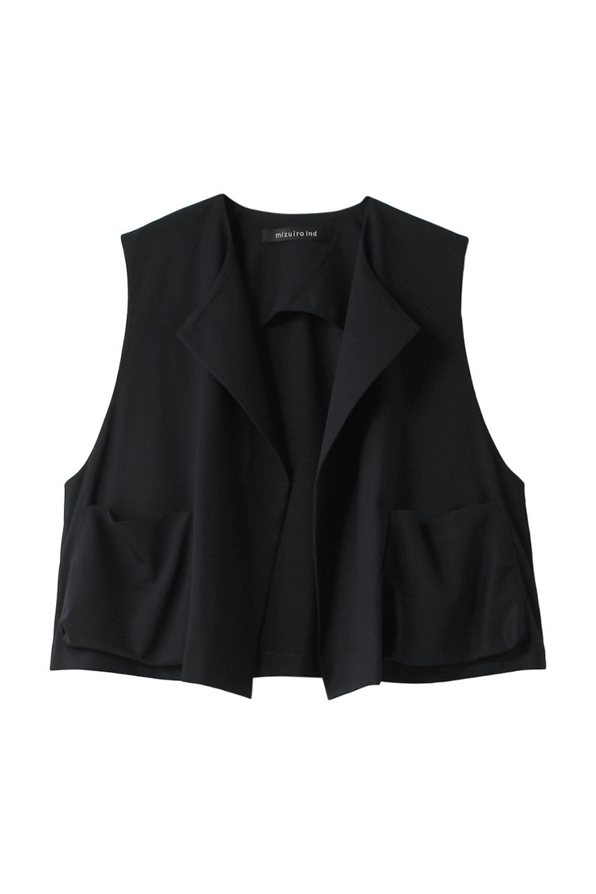 crew neck short vest ベスト