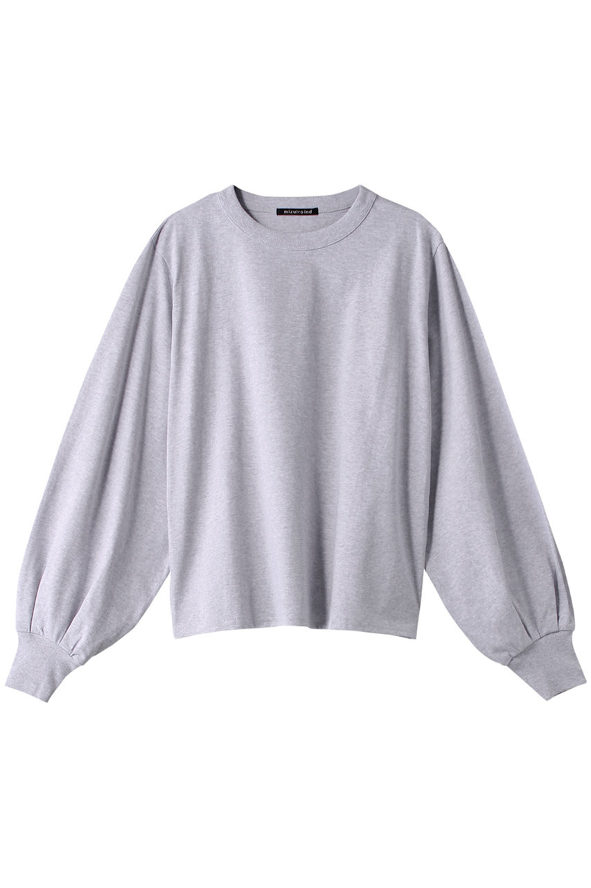 ミズイロインド/mizuiro indのpuff slv long T Tシャツ(kinari/3-210028)