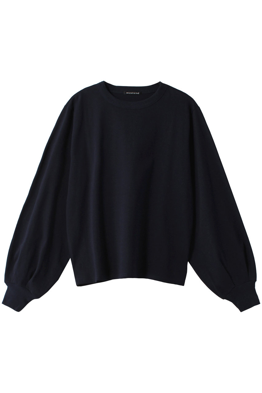 ミズイロインド/mizuiro indのpuff slv long T Tシャツ(navy/3-210028)