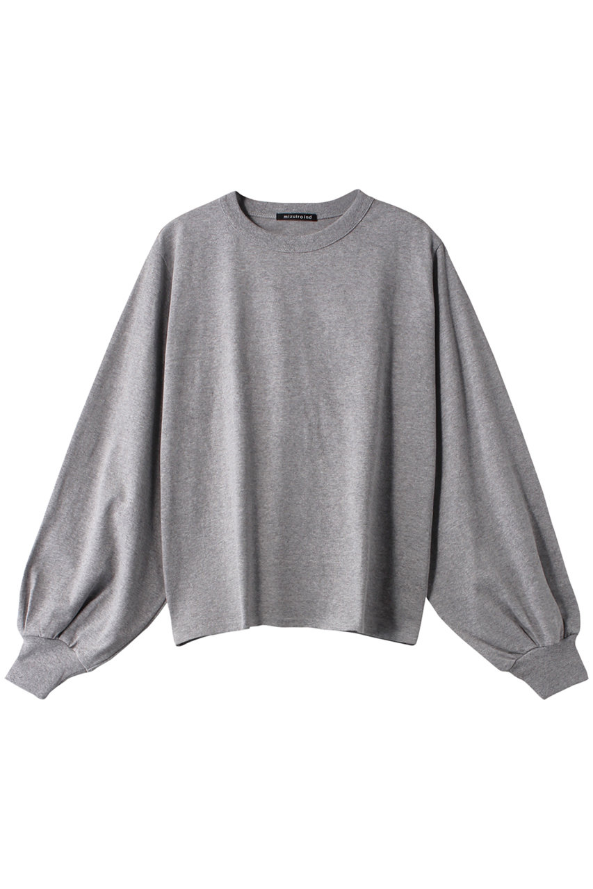 ミズイロインド/mizuiro indのpuff slv long T Tシャツ(gray/3-210028)