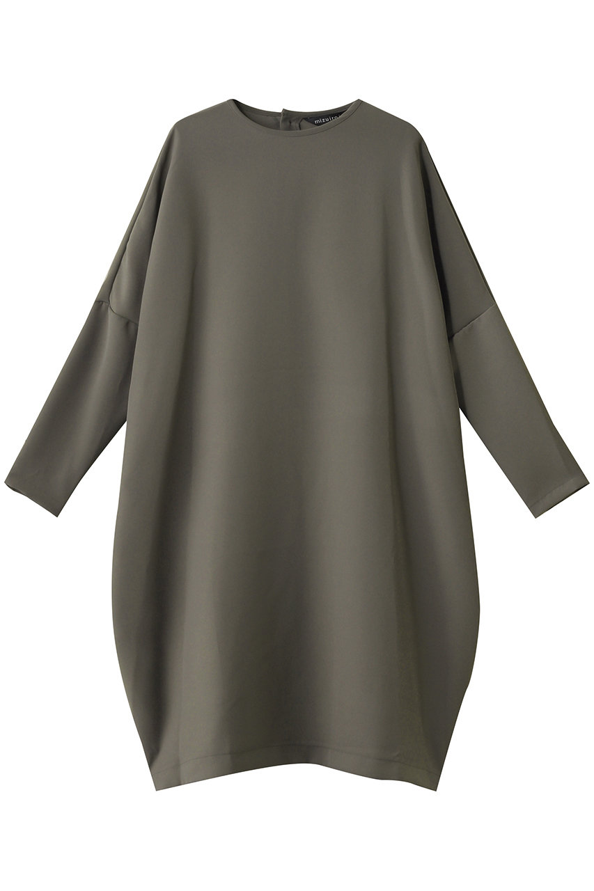 mizuiro ind cocoon wide OP ワンピース (khaki, F) ミズイロインド ELLE SHOP mizuiro ind cocoon wide OP ワンピース (khaki, F) ミズイロインド ELLE SHOP