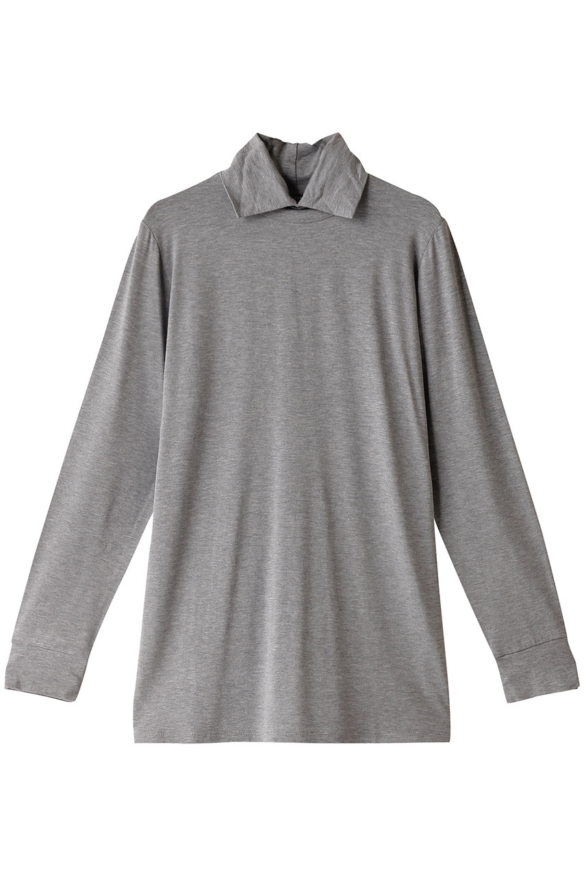 ミズイロインド/mizuiro indのshirt collar high neck P/O プルオーバー(gray/3-210032)