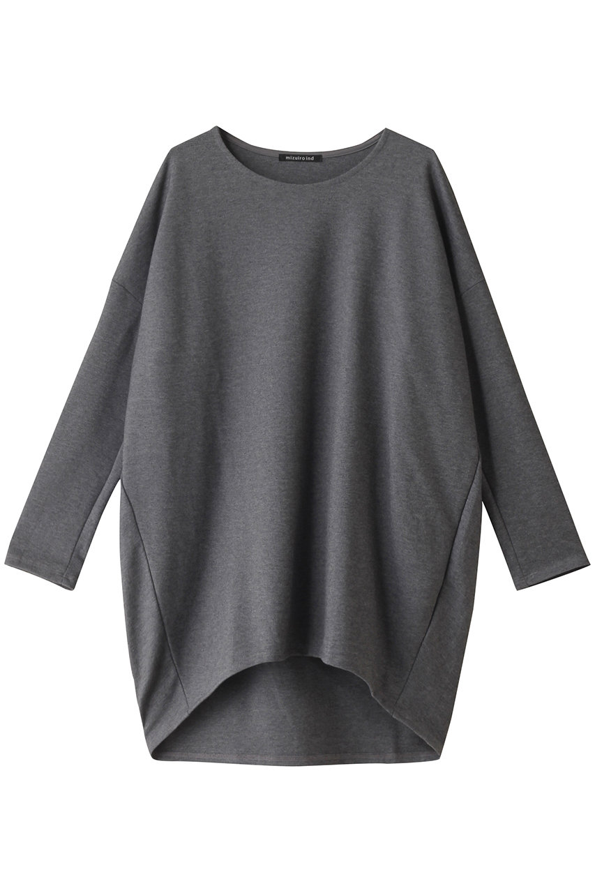 ミズイロインド/mizuiro indのcrew neck cocoon P/O プルオーバー(gray/3-210024)