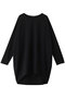 crew neck cocoon P/O プルオーバー ミズイロインド/mizuiro ind black