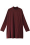 high neck wide tunic チュニック ミズイロインド/mizuiro ind wine