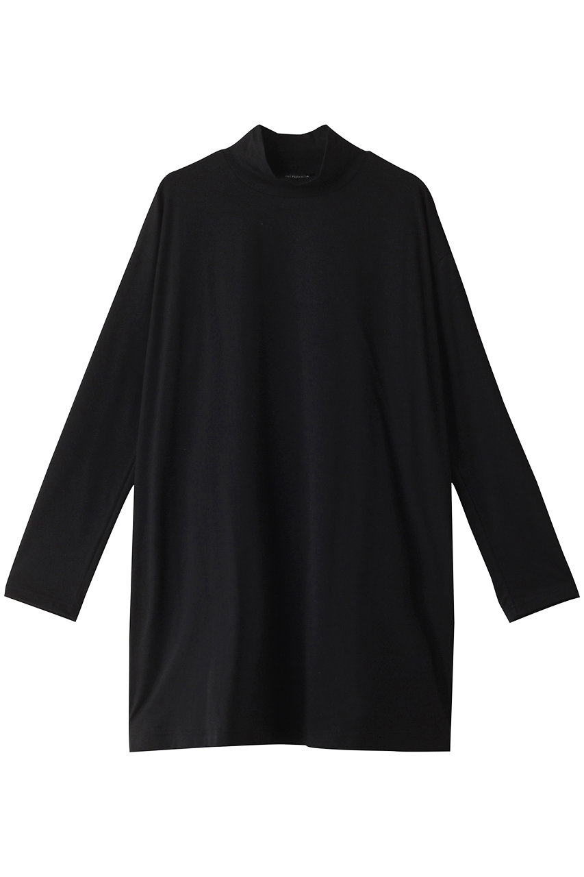 ミズイロインド/mizuiro indのhigh neck wide tunic チュニック(black/3-210031)