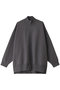 zip wide knit ニット ミズイロインド/mizuiro ind gray