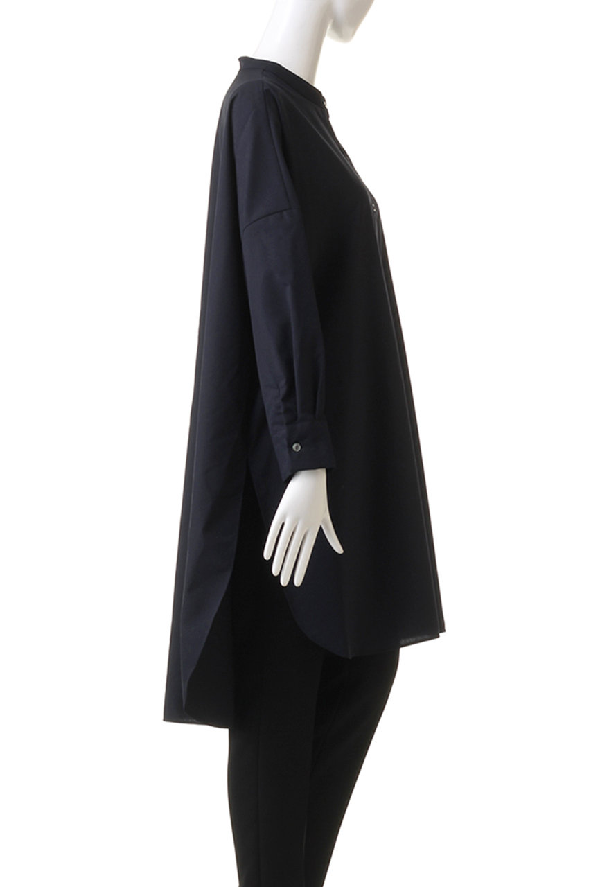 mizuiro ind(ミズイロインド)｜T/W stand collar shirt tunic