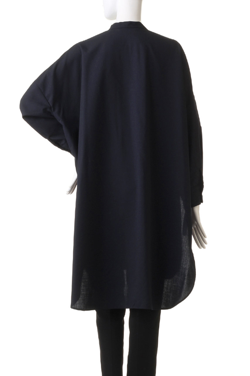 mizuiro ind(ミズイロインド)｜T/W stand collar shirt tunic