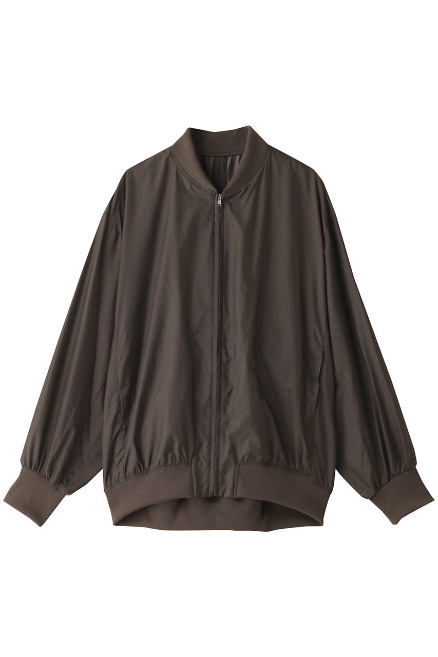 ミズイロインド/mizuiro indのnylon zip blouson ブルゾン(brown/3-270035)