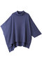 poncho like high neck P/O プルオーバー ミズイロインド/mizuiro ind blue