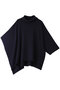 poncho like high neck P/O プルオーバー ミズイロインド/mizuiro ind navy