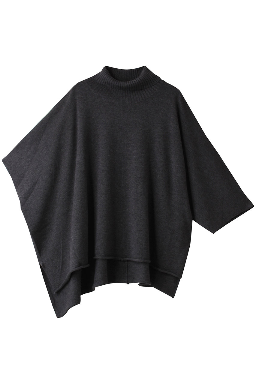 ミズイロインド/mizuiro indのponcho like high neck P/O プルオーバー(gray/3-220077)