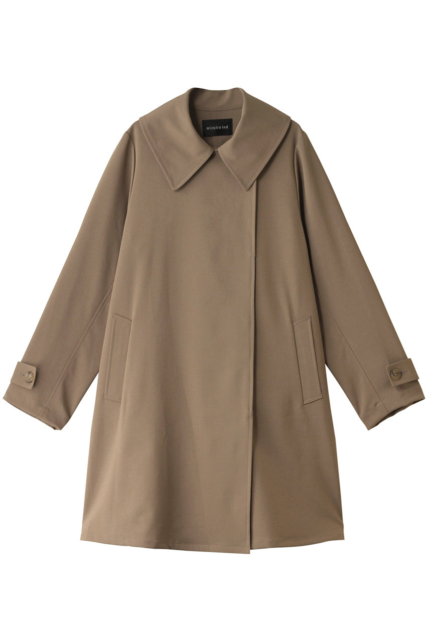 ミズイロインド/mizuiro indのpolyester trench CT コート(beige/3-270041)