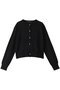 high gauge crew neck C/D カーディガン ミズイロインド/mizuiro ind black