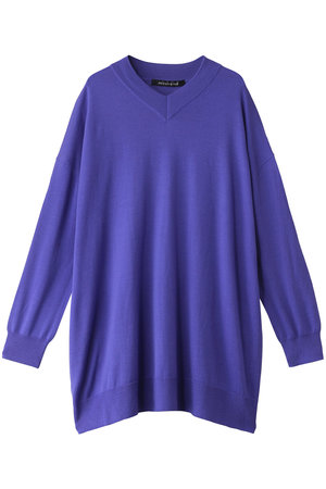 ミズイロインド/mizuiro indのhigh gauge V neck wide tunic チュニック(110100/110103)