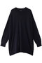 high gauge V neck wide tunic チュニック ミズイロインド/mizuiro ind navy