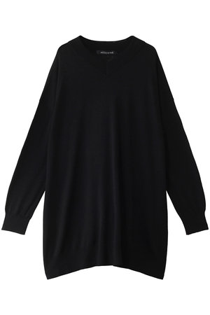 ミズイロインド/mizuiro indのhigh gauge V neck wide tunic チュニック(110100/110103)