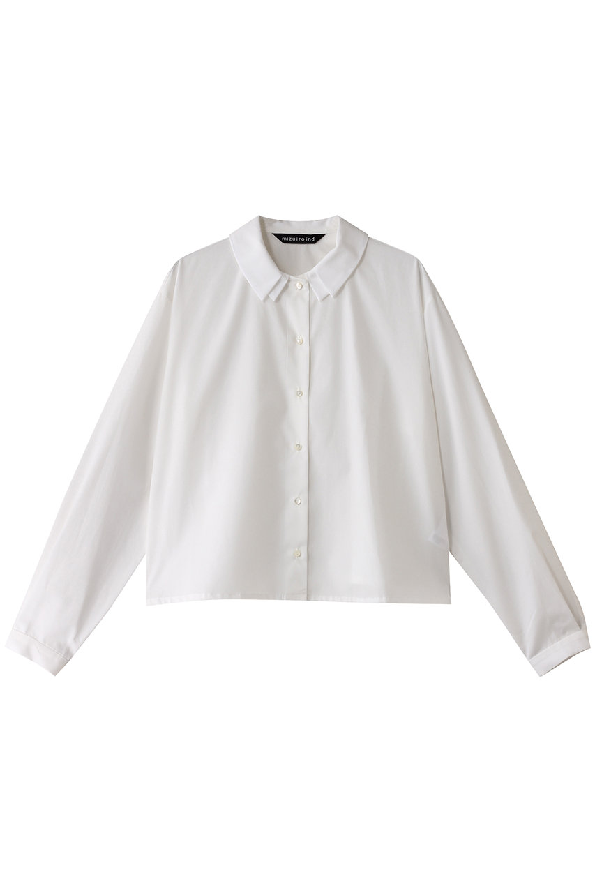 ミズイロインド/mizuiro indのdouble collars shirt シャツ(off white/4-230039)