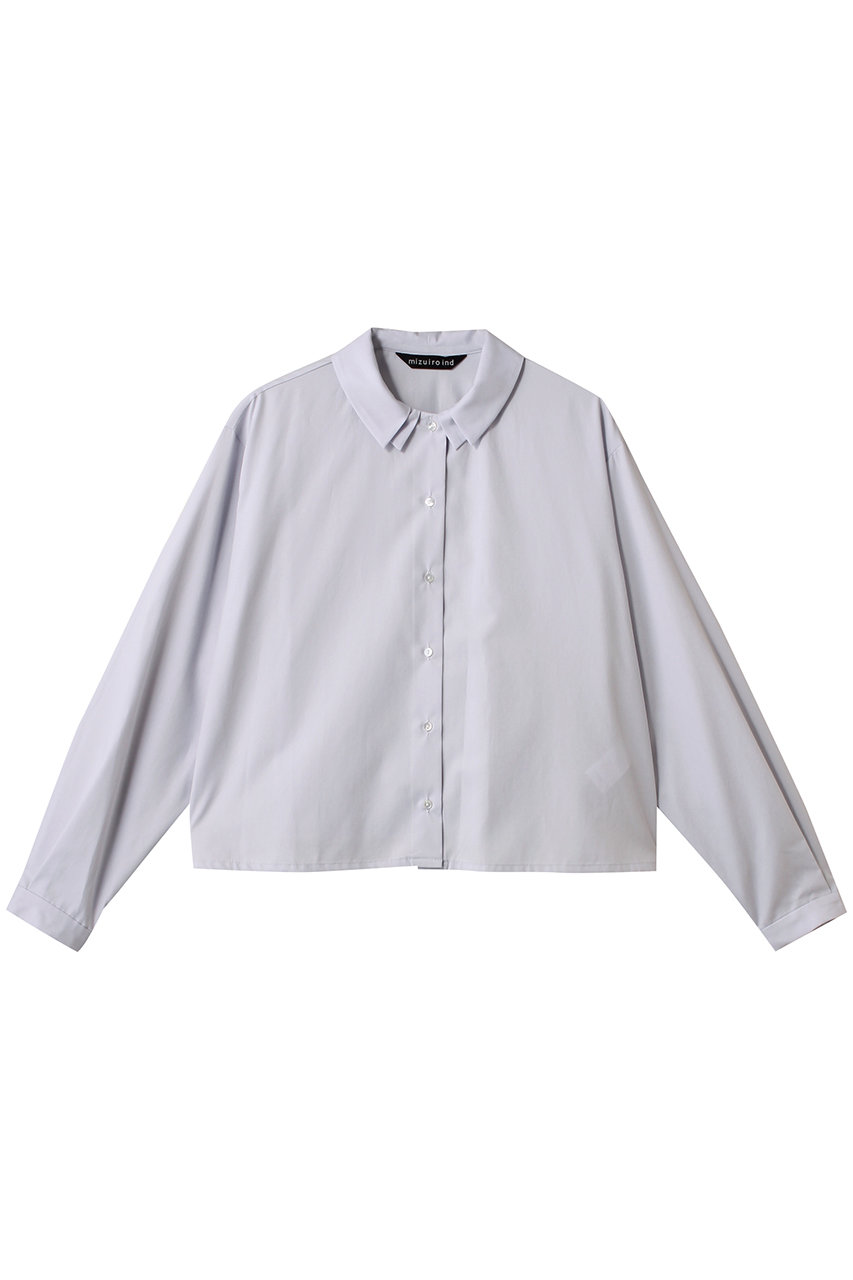 mizuiro ind double collars shirt シャツ (l.gray, F) ミズイロインド ELLE SHOP mizuiro ind double collars shirt シャツ (l.gray, F) ミズイロインド ELLE SHOP