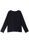 georgette crew neck T Tシャツ ミズイロインド/mizuiro ind navy