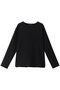 georgette crew neck T Tシャツ ミズイロインド/mizuiro ind black