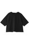 georgette half slv crew neck P/O プルオーバー ミズイロインド/mizuiro ind black