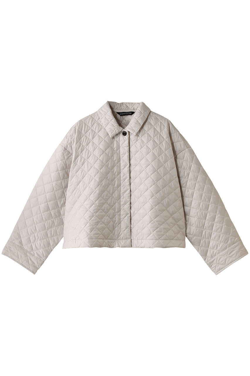 ミズイロインド/mizuiro indのquilting short blouson ブルゾン(ivory/3-270042)