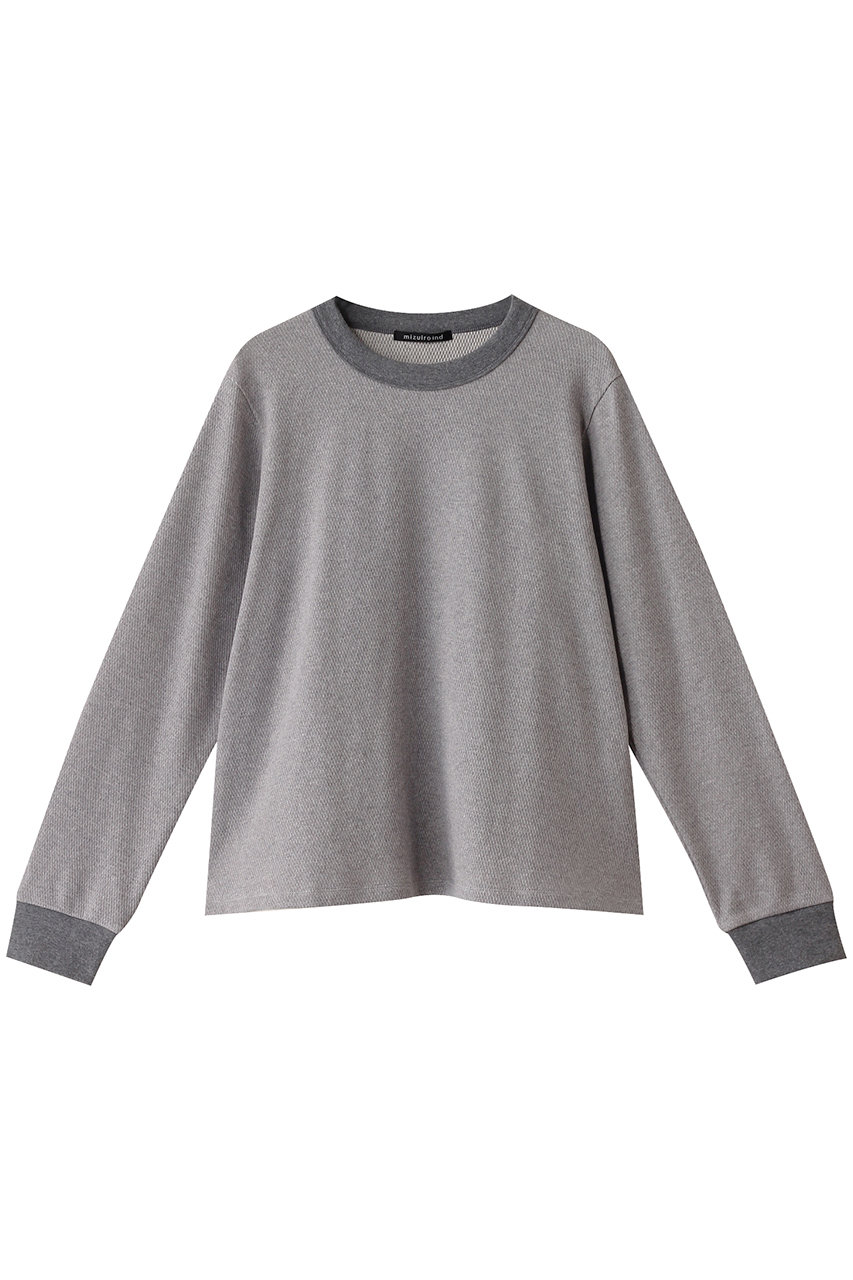 ミズイロインド/mizuiro indのhoneycomb pattern A line P/O プルオーバー(gray/4-210024)