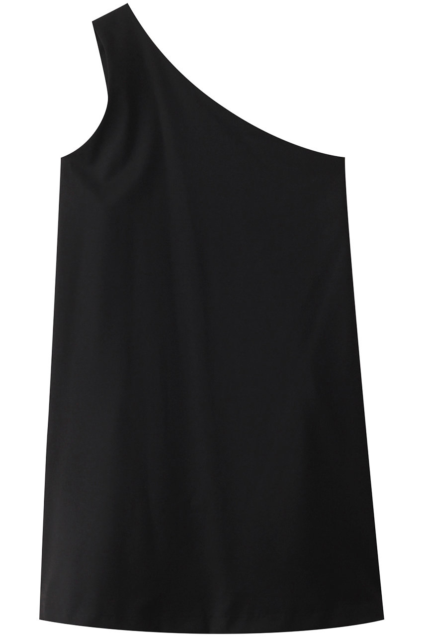 ミズイロインド/mizuiro indのone shoulder tunic チュニック(black/4-250037)