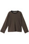 mesh dots crew neck P/O プルオーバー ミズイロインド/mizuiro ind brown