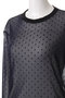 mesh dots crew neck P/O プルオーバー ミズイロインド/mizuiro ind