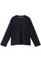 mesh dots crew neck P/O プルオーバー ミズイロインド/mizuiro ind navy