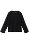 mesh dots crew neck P/O プルオーバー ミズイロインド/mizuiro ind black