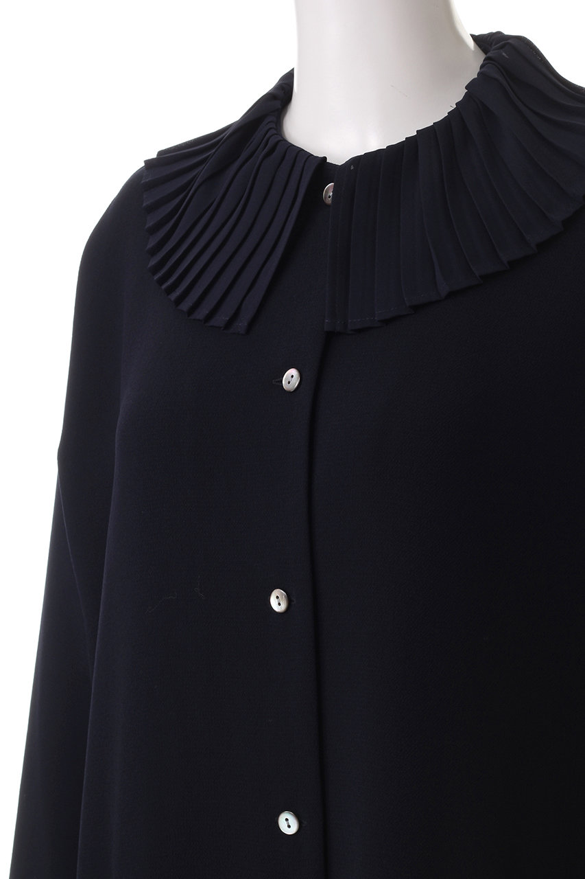 mizuiro ind shirt collar salopette です♡ mizuiro-ind(ミズイロインド) double frill collar shirt – SACHET.