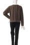 plating stitch knit crew neck C/D カーディガン ミズイロインド/mizuiro ind