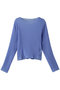 pleats crew neck P/O プルオーバー ミズイロインド/mizuiro ind blue