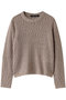 slub yarn crew neck P/O プルオーバー ミズイロインド/mizuiro ind beige