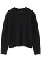 slub yarn crew neck P/O プルオーバー ミズイロインド/mizuiro ind black