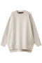 crew neck wide tunic チュニック ミズイロインド/mizuiro ind ivory