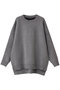 crew neck wide tunic チュニック ミズイロインド/mizuiro ind gray