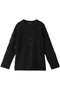 wave yarn crew neck P/O プルオーバー ミズイロインド/mizuiro ind black