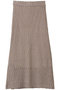 slub yarn long SK スカート ミズイロインド/mizuiro ind beige