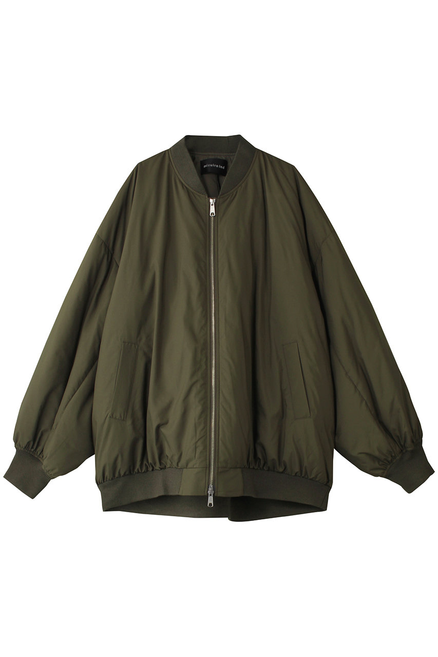 ミズイロインド/mizuiro indのdown wide blouson ブルゾン(khaki/4-270021)