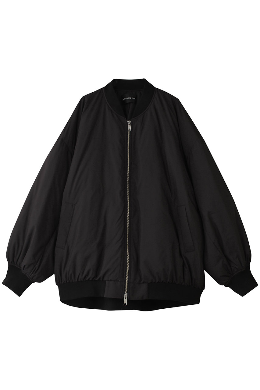 ミズイロインド/mizuiro indのdown wide blouson ブルゾン(black/4-270021)