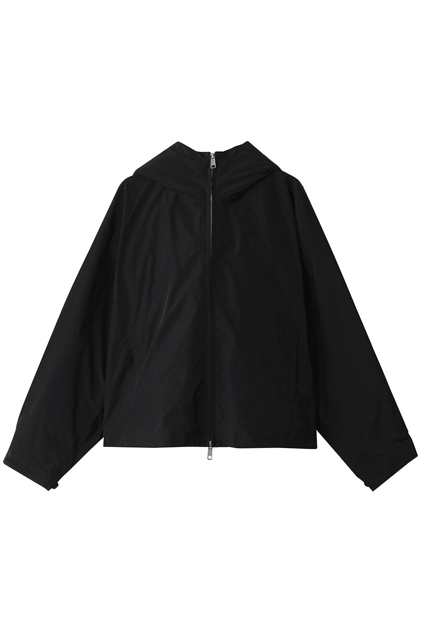 ミズイロインド/mizuiro indのback boa hooded JK ジャケット(black/4-270022)